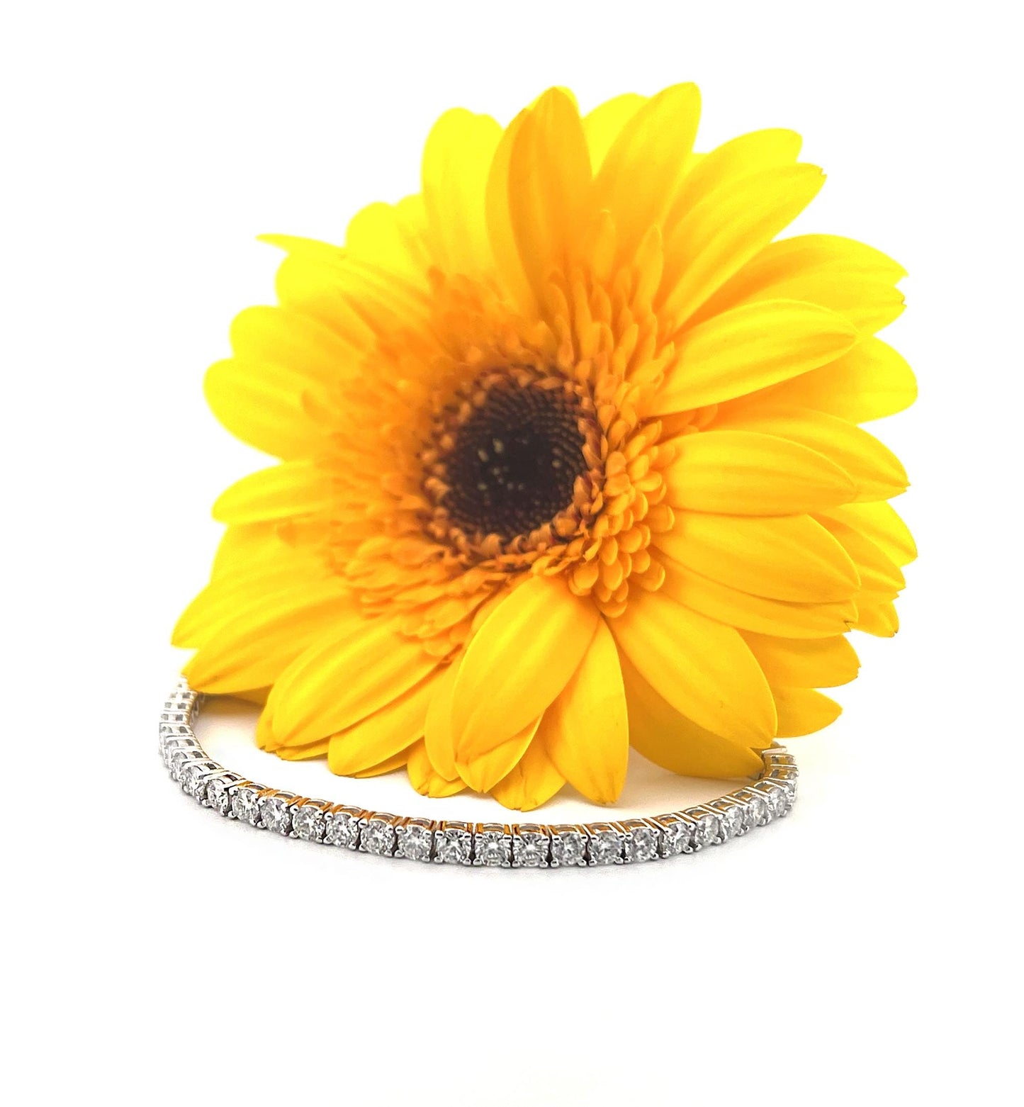 4 CT Certified Moissanite Tennis Bracelet: Rhodium Plated Sterling Silver, 6.5 in